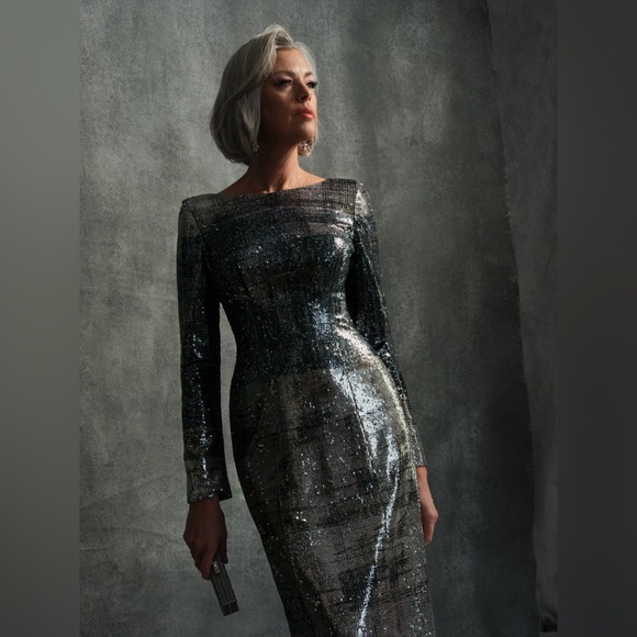 Steven Birnbaum Bespoke Couture “Norman” Embroidered Sequin Gown